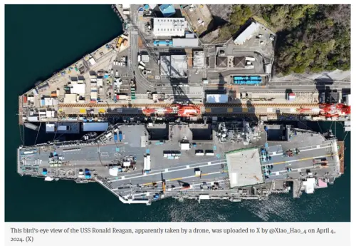 &ldquo;中国无人机贴脸拍摄美国核航母&rdquo;，五角大楼震怒